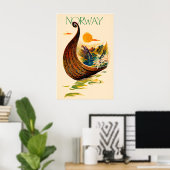 Norwegen Plakat (Heimbüro)