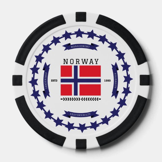 Norwegen Pokerchips (Vorderseite)