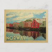 Norwegen Postcard Vintage Travel Postkarte (Vorderseite)