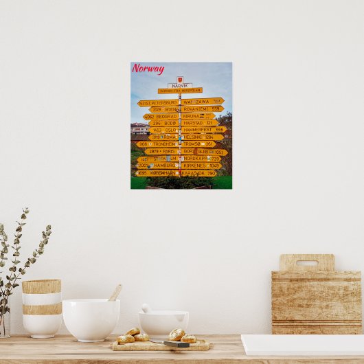 Norwegen Poster (Küche)