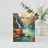 Norwegen Postkarte (Stehend Vorderseite)
