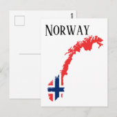 Norwegen Postkarte (Vorne/Hinten)