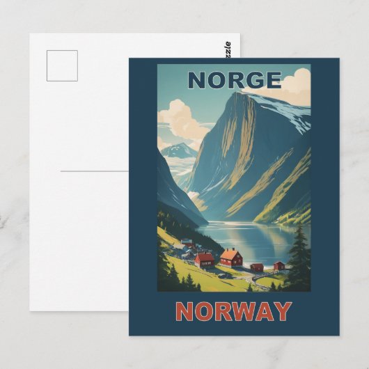 Norwegen Postkarte (Vorne/Hinten)