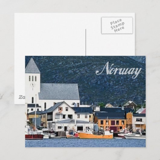 Norwegen Postkarte (Vorne/Hinten)