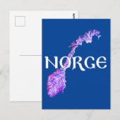 Norwegen Postkarte (Vorne/Hinten)