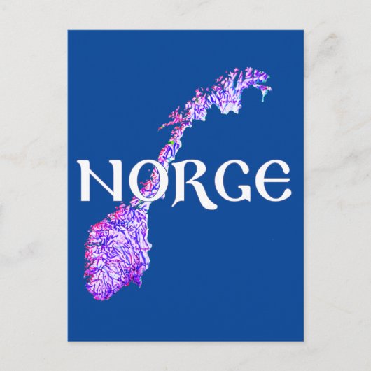Norwegen Postkarte (Vorderseite)