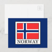 Norwegen Postkarte (Vorne/Hinten)