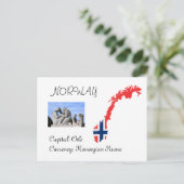 Norwegen Postkarte (Stehend Vorderseite)