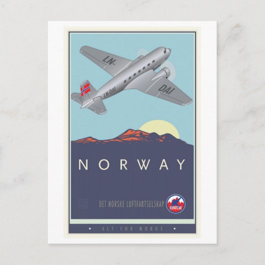 Norwegen Postkarte (Vorderseite)