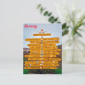 Norwegen Postkarte (Stehend Vorderseite)