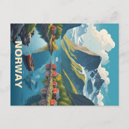 Norwegen Postkarte (Vorderseite)