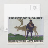 Norwegen Postkarte (Vorne/Hinten)