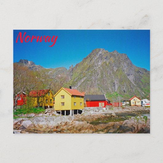 Norwegen Postkarte (Vorderseite)