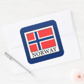 Norwegen Quadratischer Aufkleber (Umschlag)