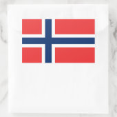 NORWEGEN RECHTECKIGER AUFKLEBER (Tasche)