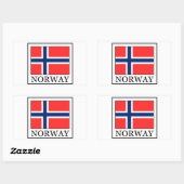 Norwegen Rechteckiger Aufkleber (Blatt)