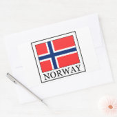 Norwegen Rechteckiger Aufkleber (Umschlag)