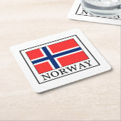 Norwegen Rechteckiger Pappuntersetzer (angewinkelt)