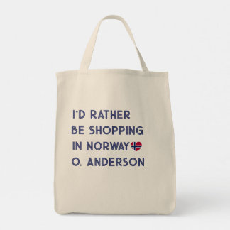 Norwegen Reise Geschenk Benutzerdefiniert Tragetasche