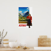 Norwegen-Reiseposter Poster (Küche)