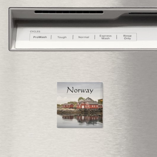 Norwegen Rote Kabine Magnet (In Situ (Geschirrspüler))