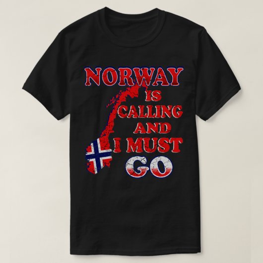 Norwegen ruft an T-Shirt (Design vorne)