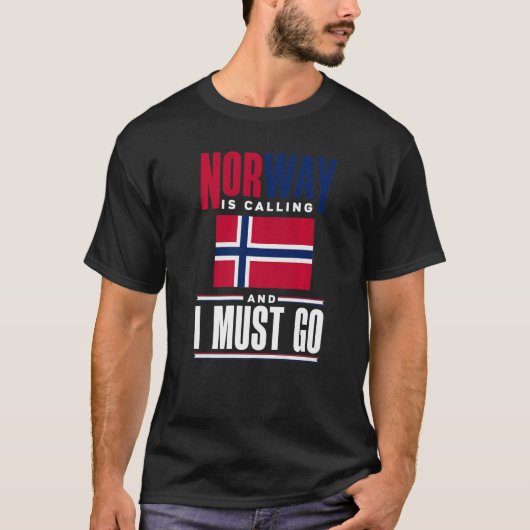 Norwegen ruft an und ich muss Norwegen gehen N T-Shirt (Vorderseite)