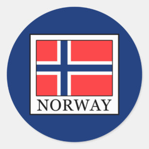 Norwegen Runder Aufkleber