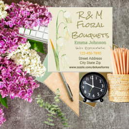 Norwegen Sage Drooping Lilies Quadratische Visitenkarte