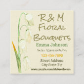 Norwegen Sage Drooping Lilies Quadratische Visitenkarte (Vorderseite)