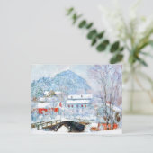 Norwegen, Sandviken Village Snow Claude Monet Postkarte (Stehend Vorderseite)