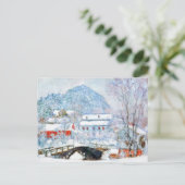 Norwegen, Sandviken Village Snow Claude Monet Postkarte (Stehend Vorderseite)