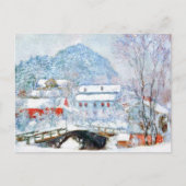 Norwegen, Sandviken Village Snow Claude Monet Postkarte (Vorderseite)