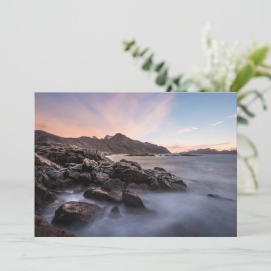 Norwegen Seascape Card (Stehend Vorderseite)