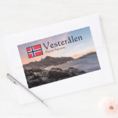 Norwegen Seascape Rechteckiger Aufkleber (Umschlag)