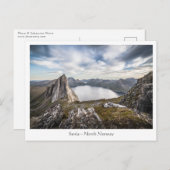 Norwegen Senja Mountain Postkarte (Vorne/Hinten)