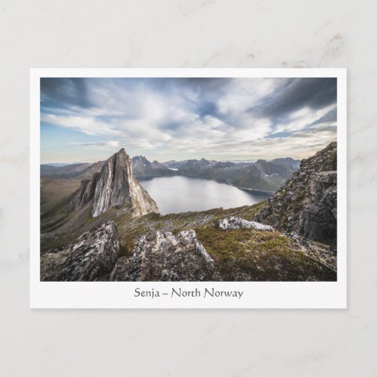 Norwegen Senja Mountain Postkarte (Vorderseite)