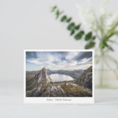 Norwegen Senja Mountain Postkarte (Stehend Vorderseite)