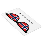 Norwegen Shades benutzerdefinierte Text- und Farbm Magnet (Rechte Seite)