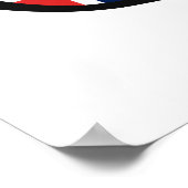 Norwegen Shades benutzerdefinierte Text- und Farbp Poster (Ecke)