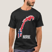 Norwegen - Skandinavien - Norwegische Flagge Europ T-Shirt (Vorderseite)