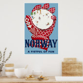 Norwegen, Ski Travel Poster (Küche)