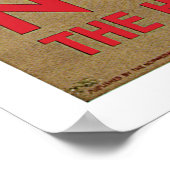 Norwegen Ski Vintage Reise Poster (Ecke)