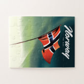 Norwegen Skiposter Puzzle (Horizontal)