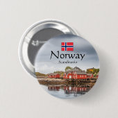 Norwegen Souvenir Button (Vorne & Hinten)