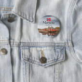 Norwegen Souvenir Button (Beispiel)