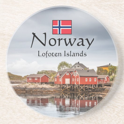 Norwegen Souvenir Getränkeuntersetzer (Vorne)