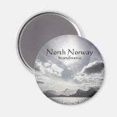 Norwegen Souvenir Magnet (Vorderseite/Rückseite)
