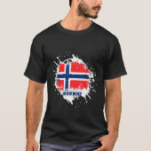 Norwegen Splash T-Shirt (Vorderseite)