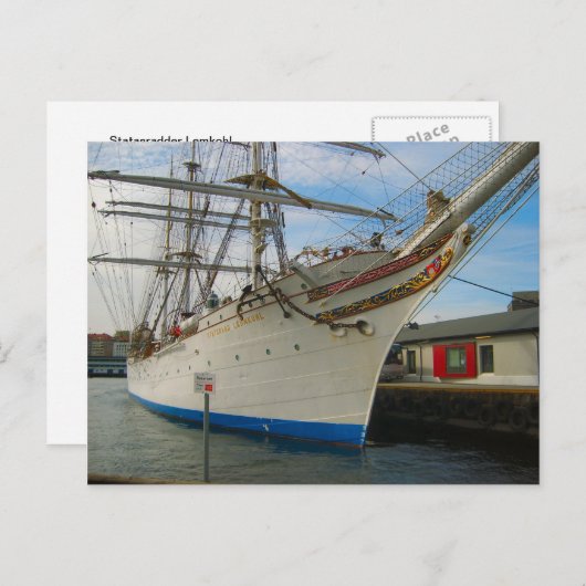 Norwegen, Statasradder Lehmkul Postkarte (Vorne/Hinten)